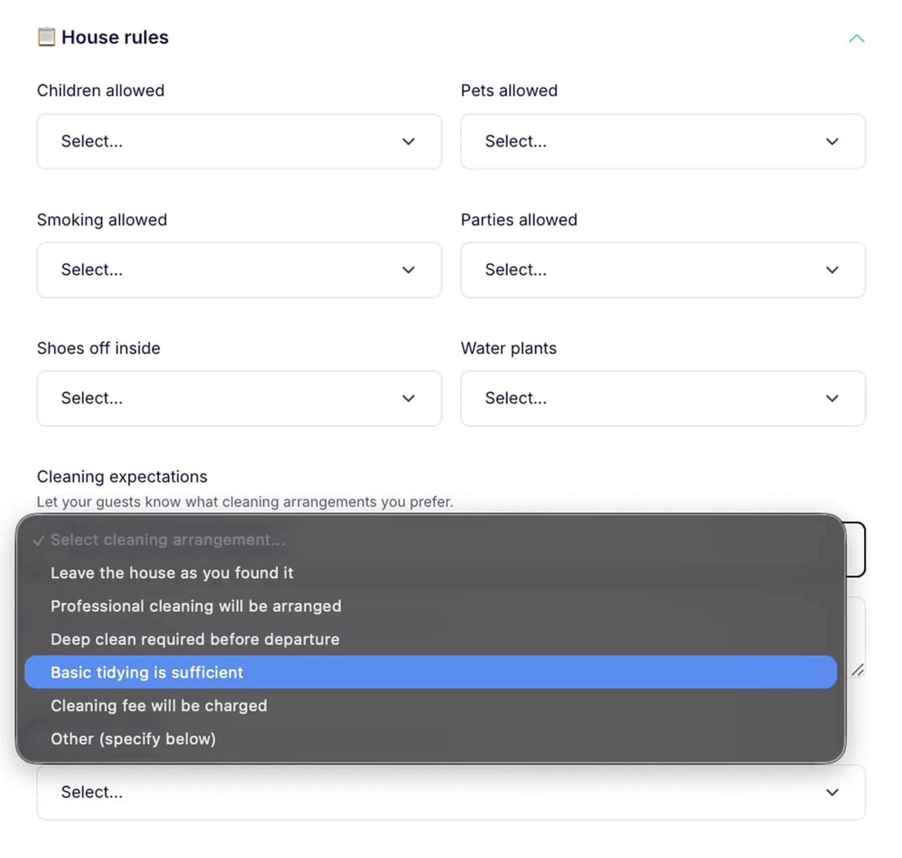 Cleaning expectations in confirmed swap details on Swaphouse