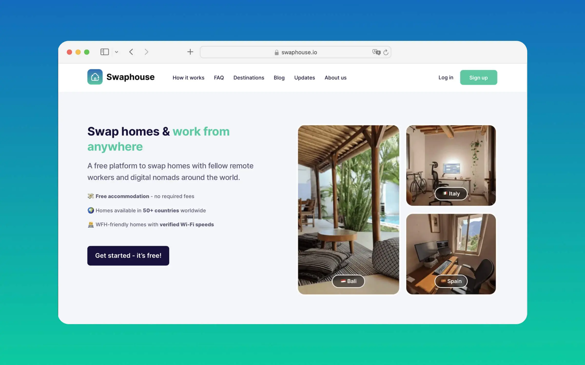 swaphouse new homepage