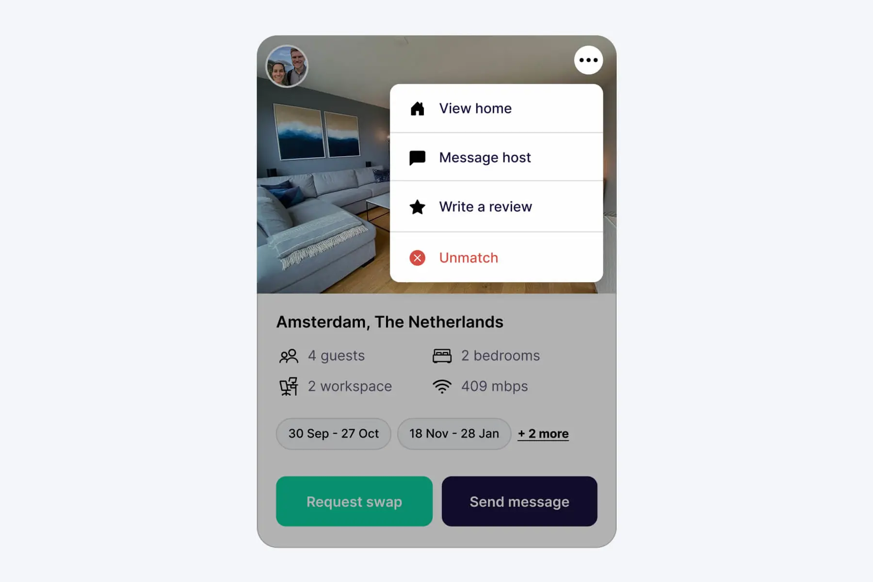 swaphouse unmatch matches