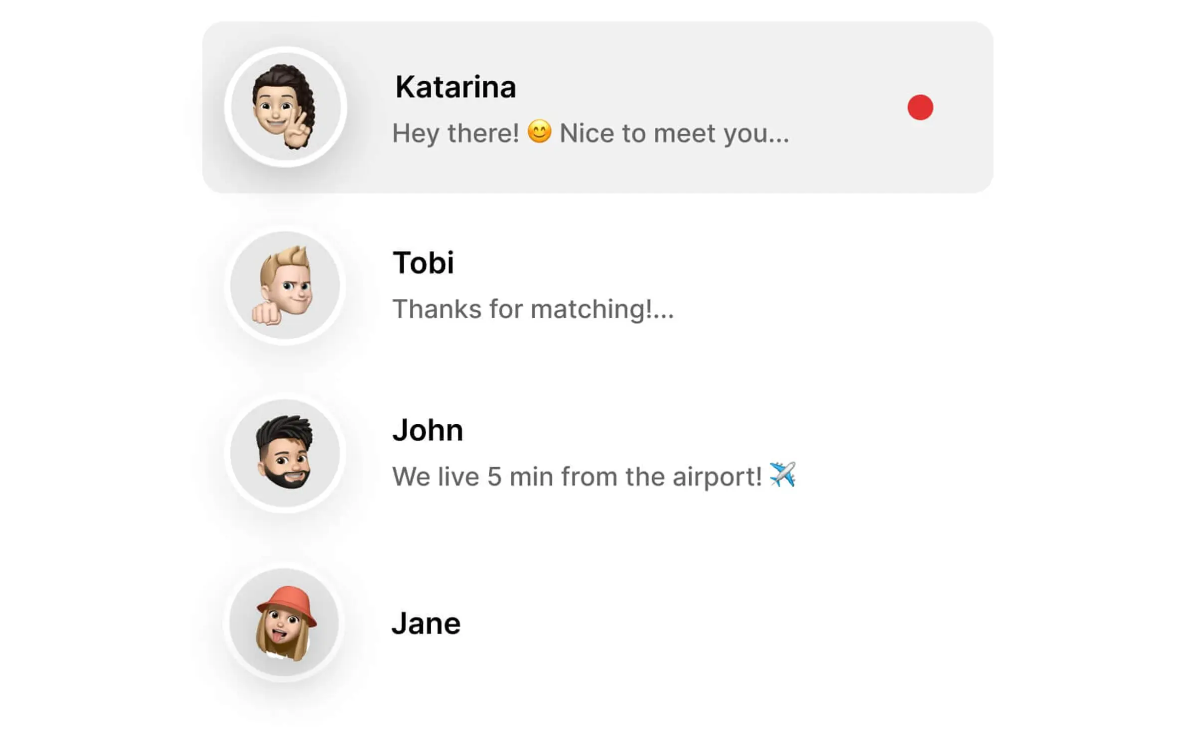 swaphouse messages recency update