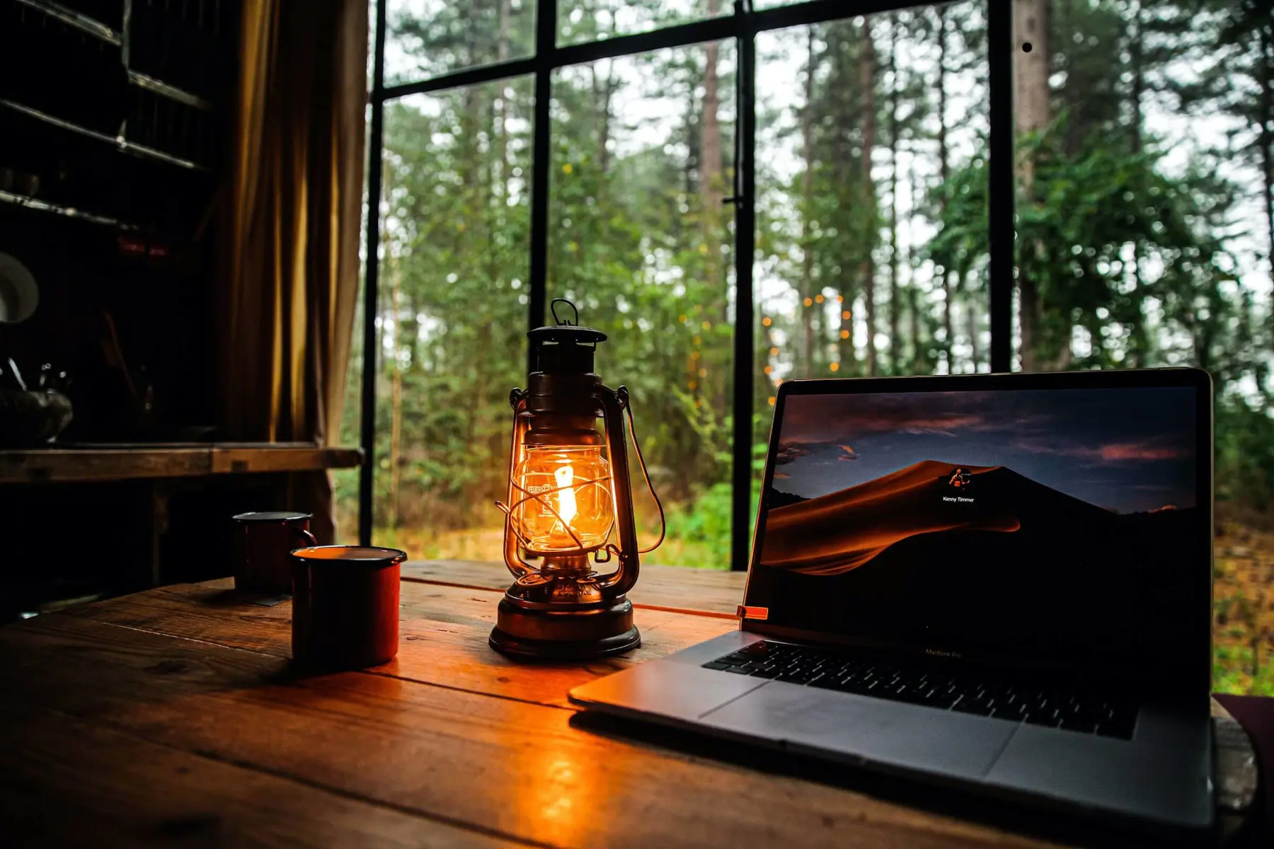 workation benefits - amazing nature desk views